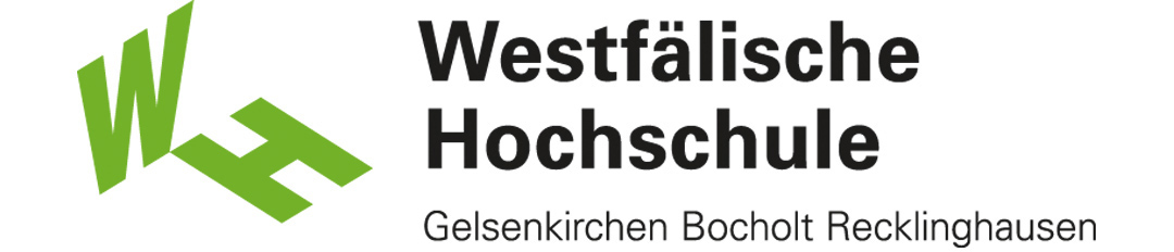 Das Bild zeigt das Logo der Westfälischen Hochschule, an der der Leiter der Fachguppe Kunststoffe Prof. Thomas Brümmer und sein Mitarbeiter Markus Kiryc angesiedelt sind. Sie haben den Beitrag über Kunststoffverpackungen in der Circular Economy moderiert.